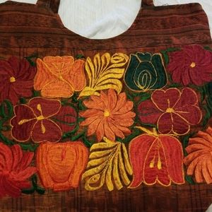 Women's Tote Bag with Beautiful Embroidery